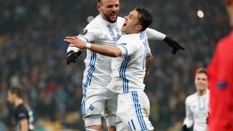 11月28日欧联杯联赛阶段第5轮特拉维夫马卡比vs里昂：托利索帽子戏法助里昂6-0狂胜创纪录登顶